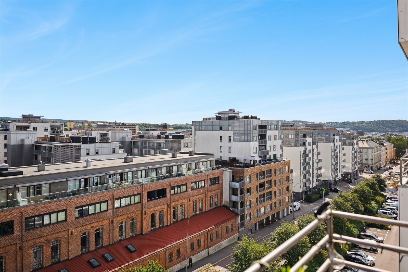 Utsikt fra balkongen. Galleribilde