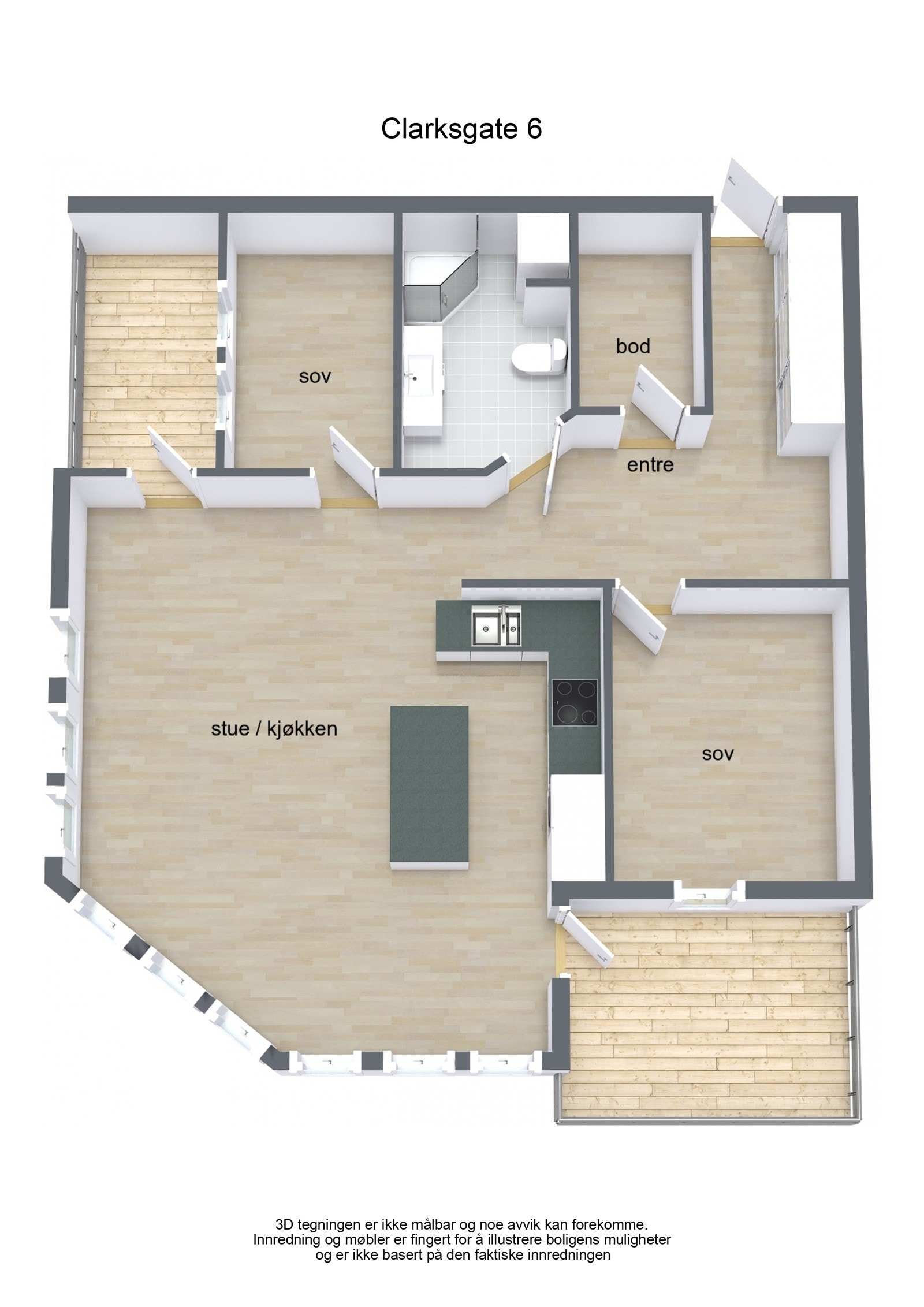 Plantegning Galleribilde