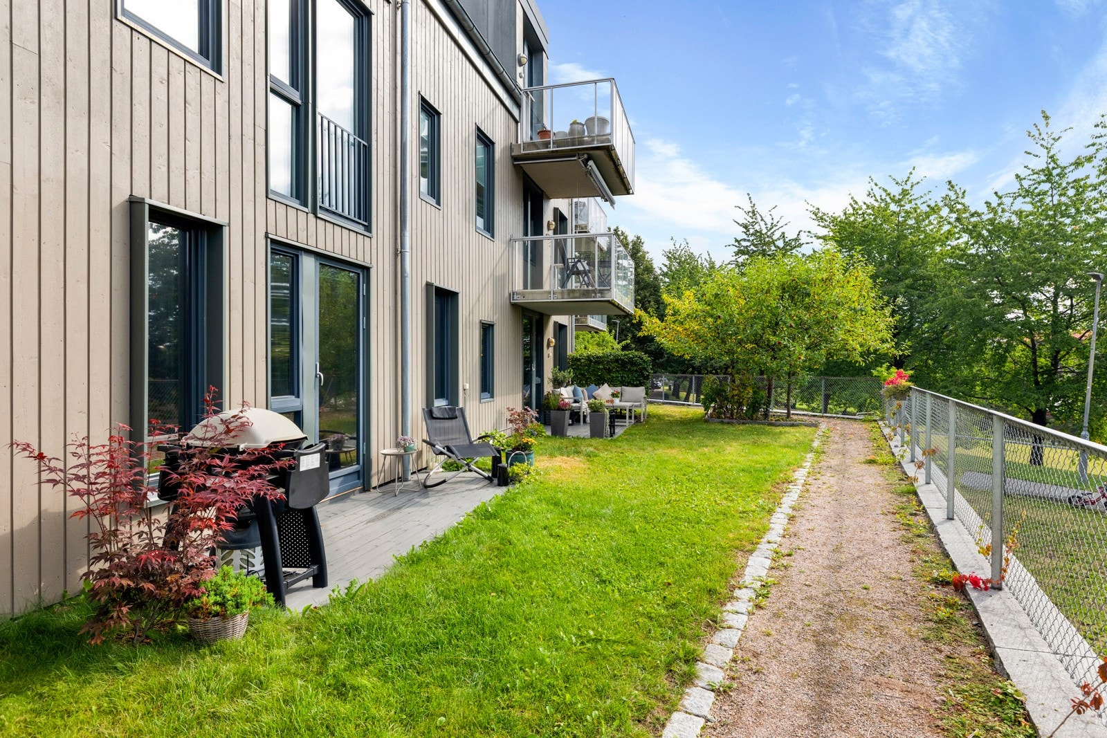 Terrassen er et naturlig sted å trekke seg tilbake. Galleribilde