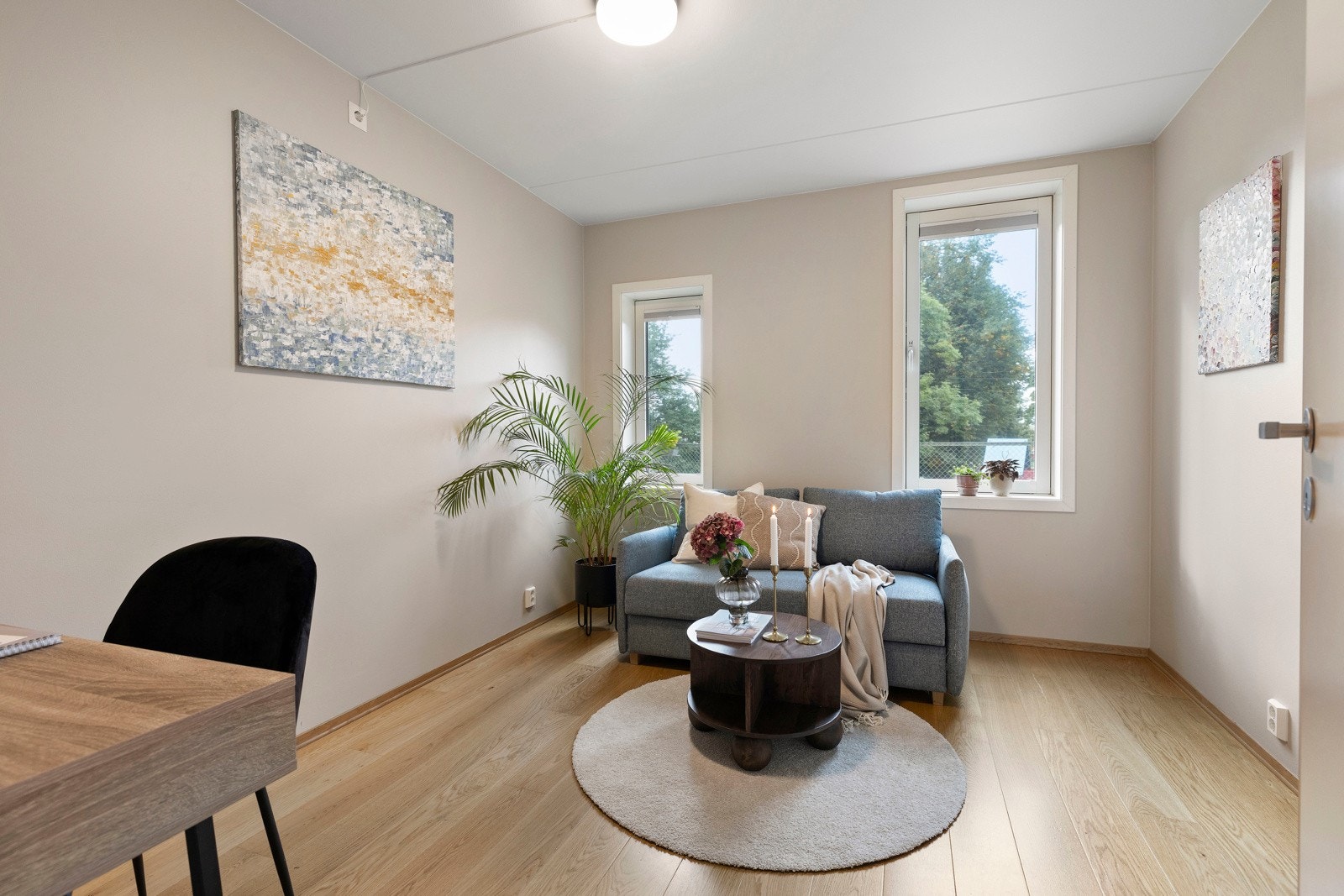 Det andre soverommet er fleksibelt i bruk og kan tilpasses etter behov. Galleribilde