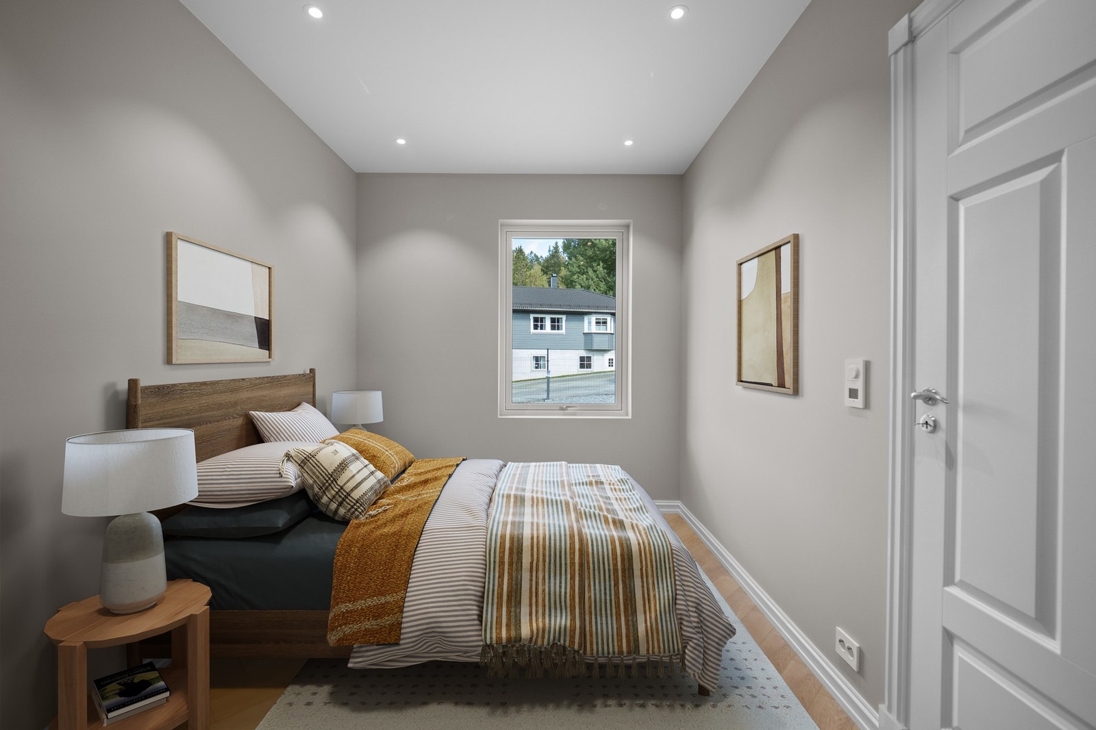 Soverommet i 1. etasje har luftig atmosfære og god møbleringsfrihet. Galleribilde