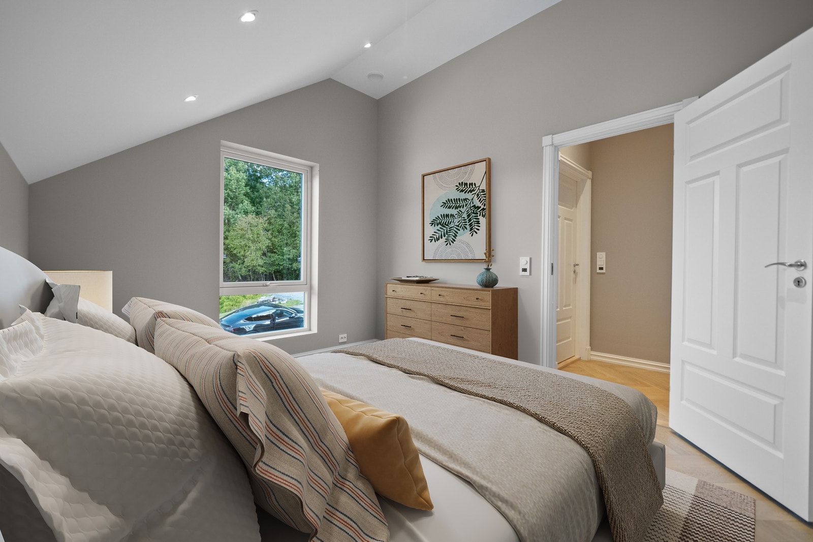 Soverommene i 2. etasje har naturskjønt utsyn. Galleribilde