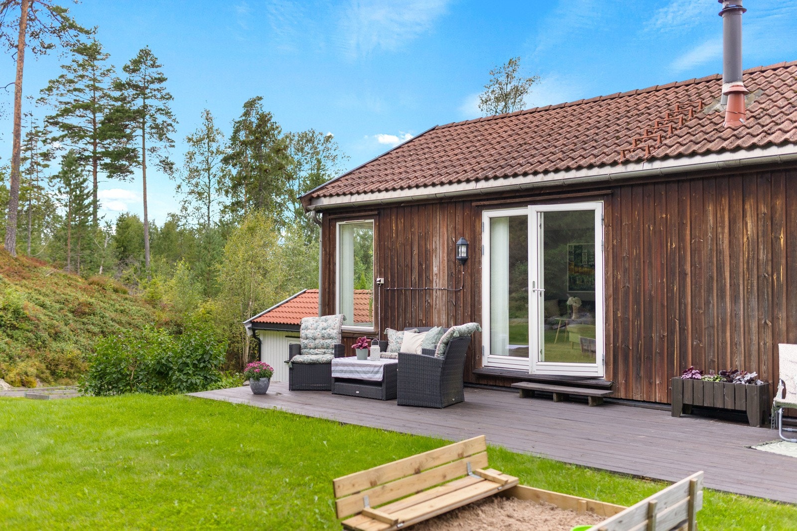 En flott enebolig beliggende innerst i blindvei. Galleribilde