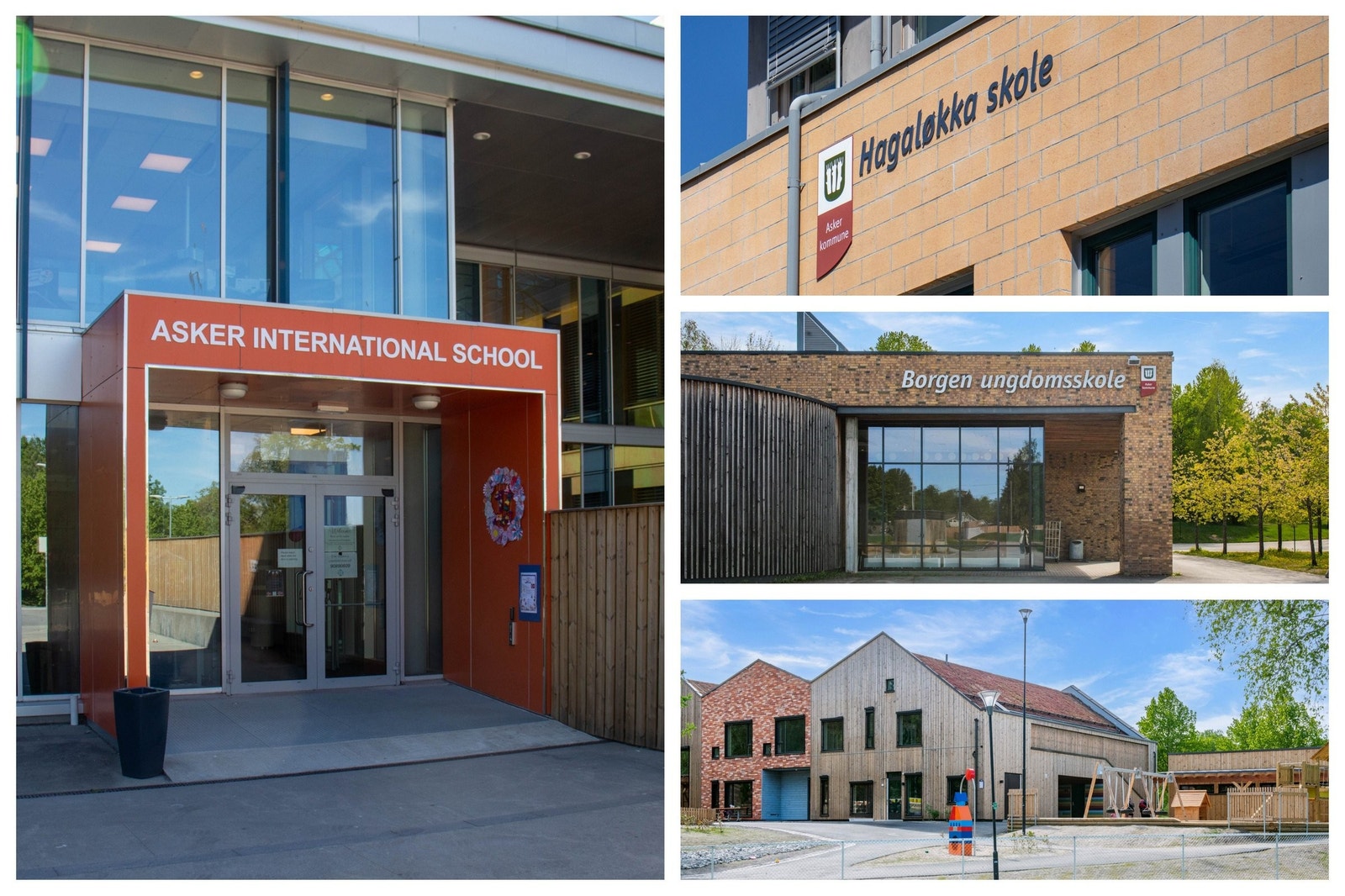 Boligen sogner til Hagaløkka barneskole og Borgen ungdomsskole. Det er gangavstand til Asker International School og Søndre Borge barnehage. Galleribilde