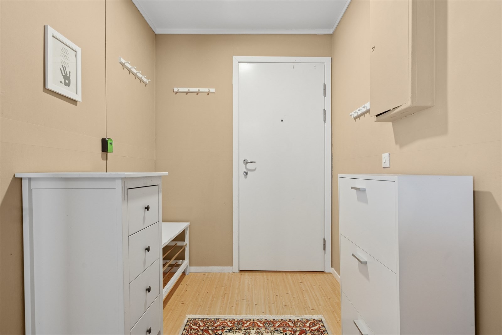 Du ønskes velkommen inn i en hyggelig entrè. Galleribilde