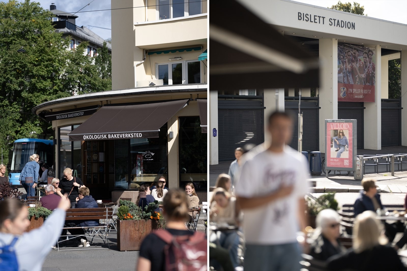 Området byr på et godt utvalg av kafeer, restauranter og butikker Galleribilde