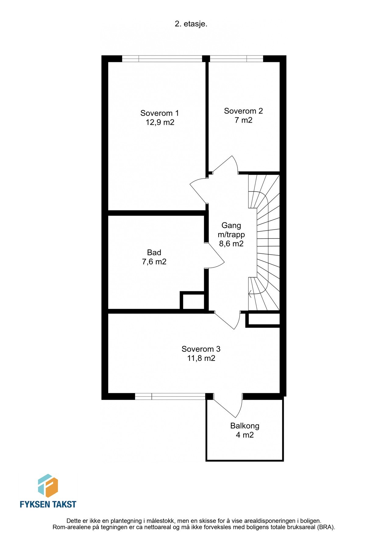Planskisse 2. etasje. Galleribilde