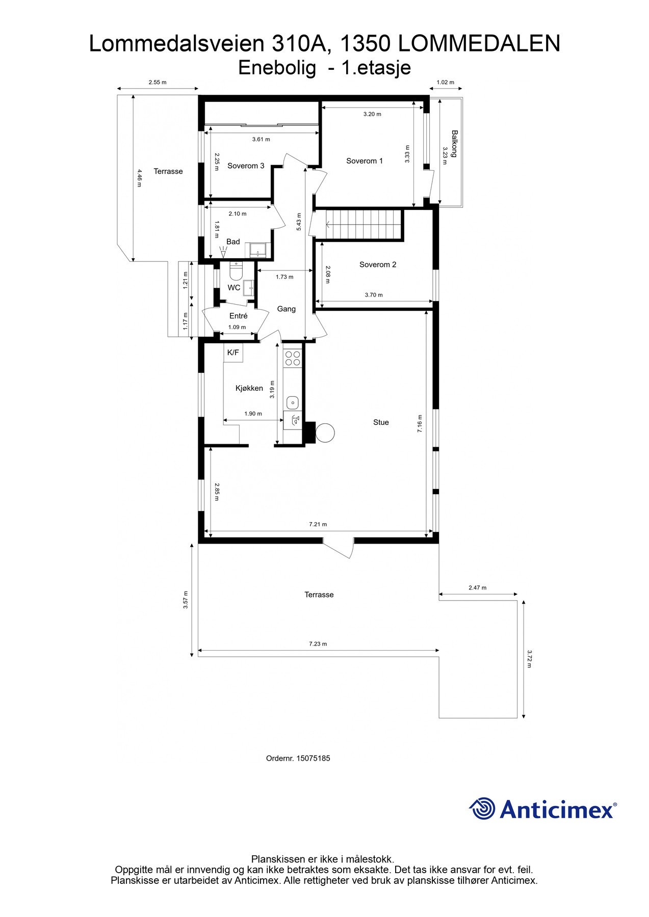Plantegning - 1.etasje Galleribilde