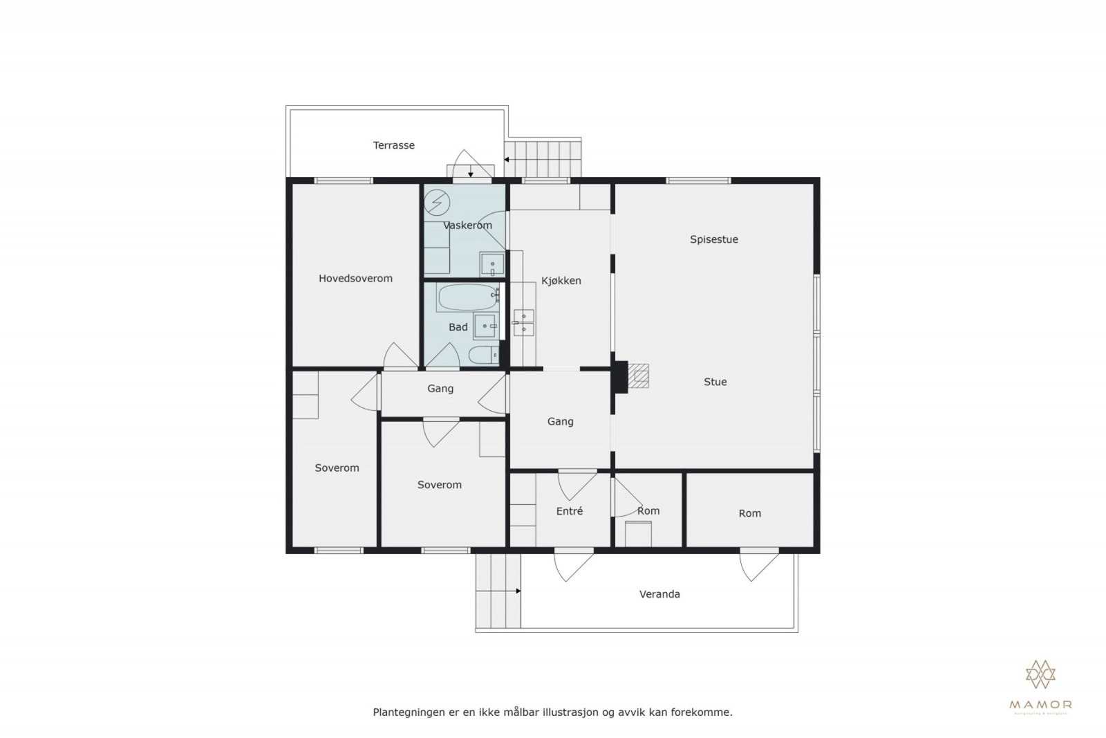 Plantegning 1.etasje Galleribilde