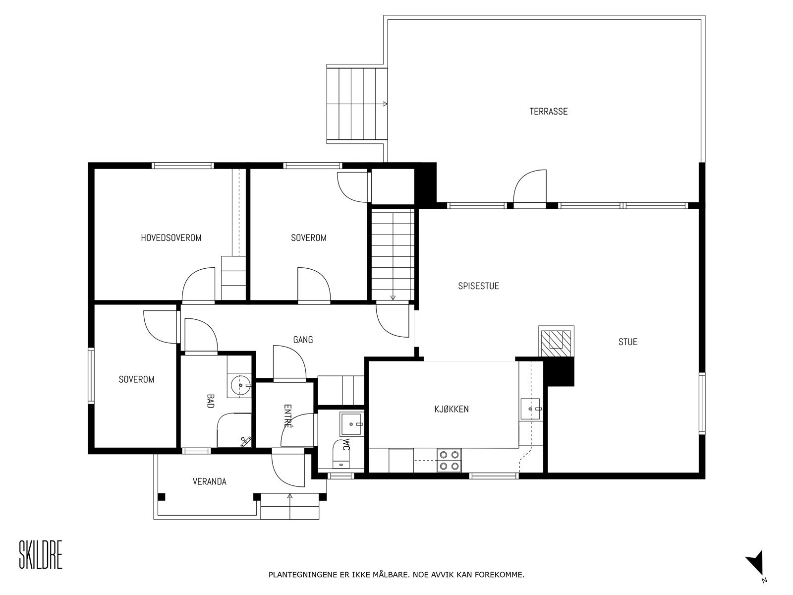 Plantegning hovedplan Galleribilde