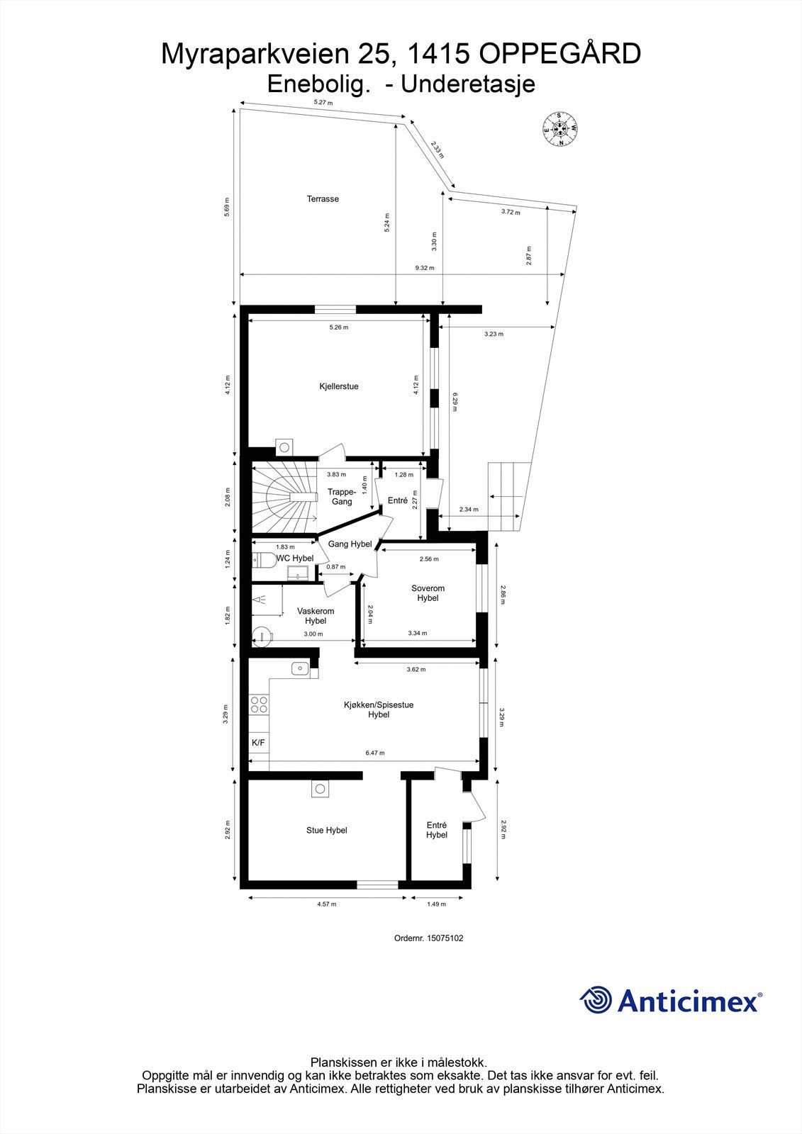 Plantegning Underetasje Galleribilde