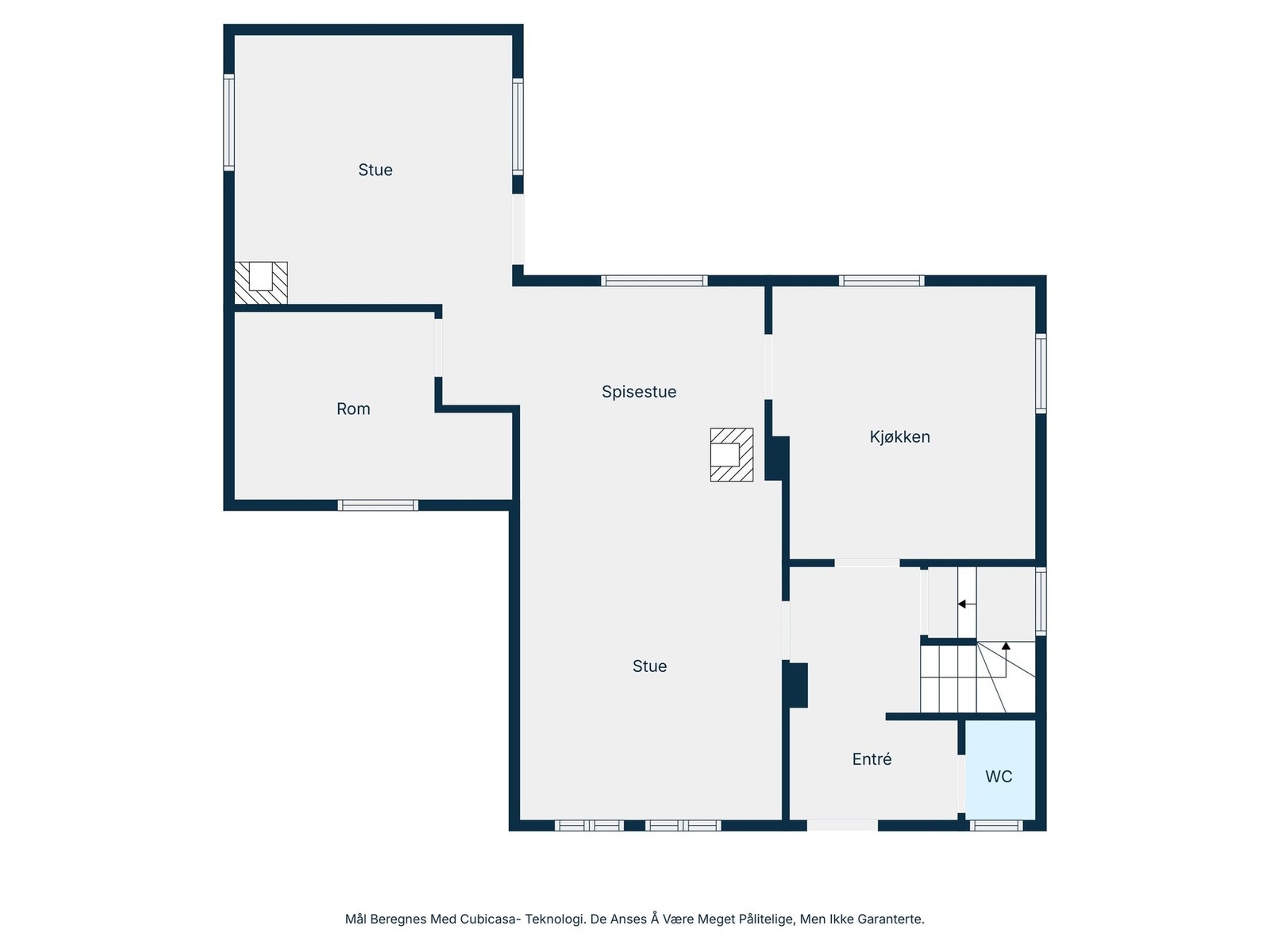 Plantegning 1. etasje. Galleribilde