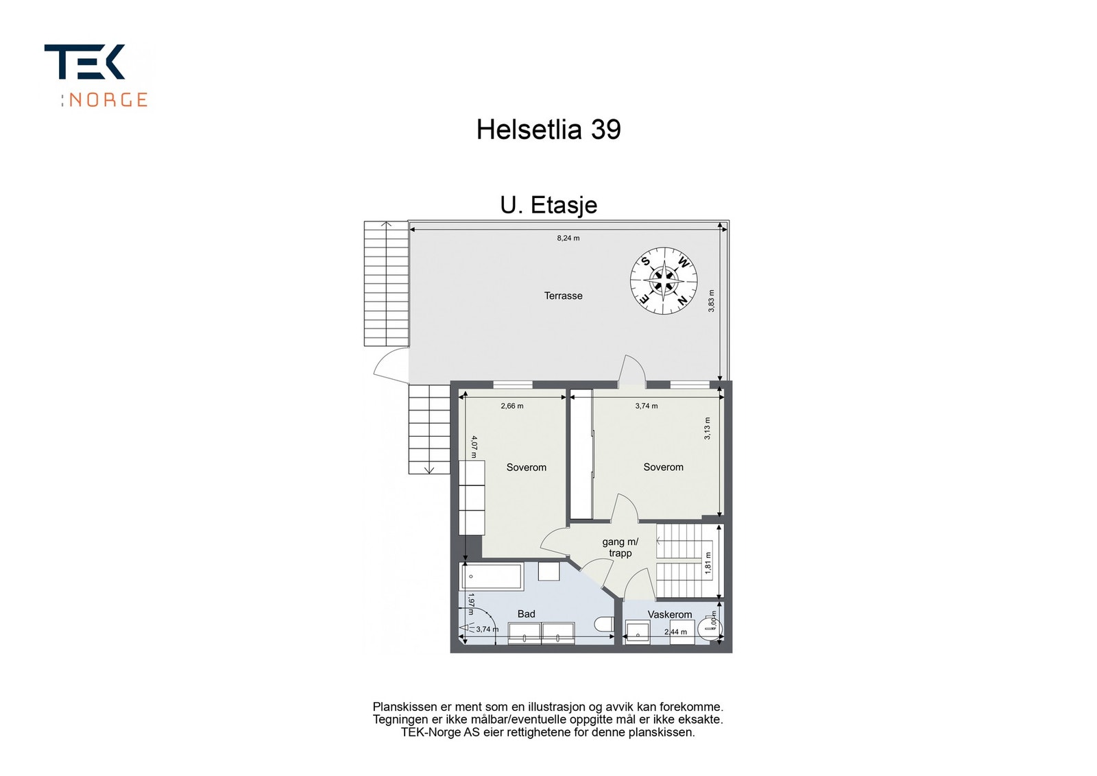 Plantegning U.Etasje Galleribilde