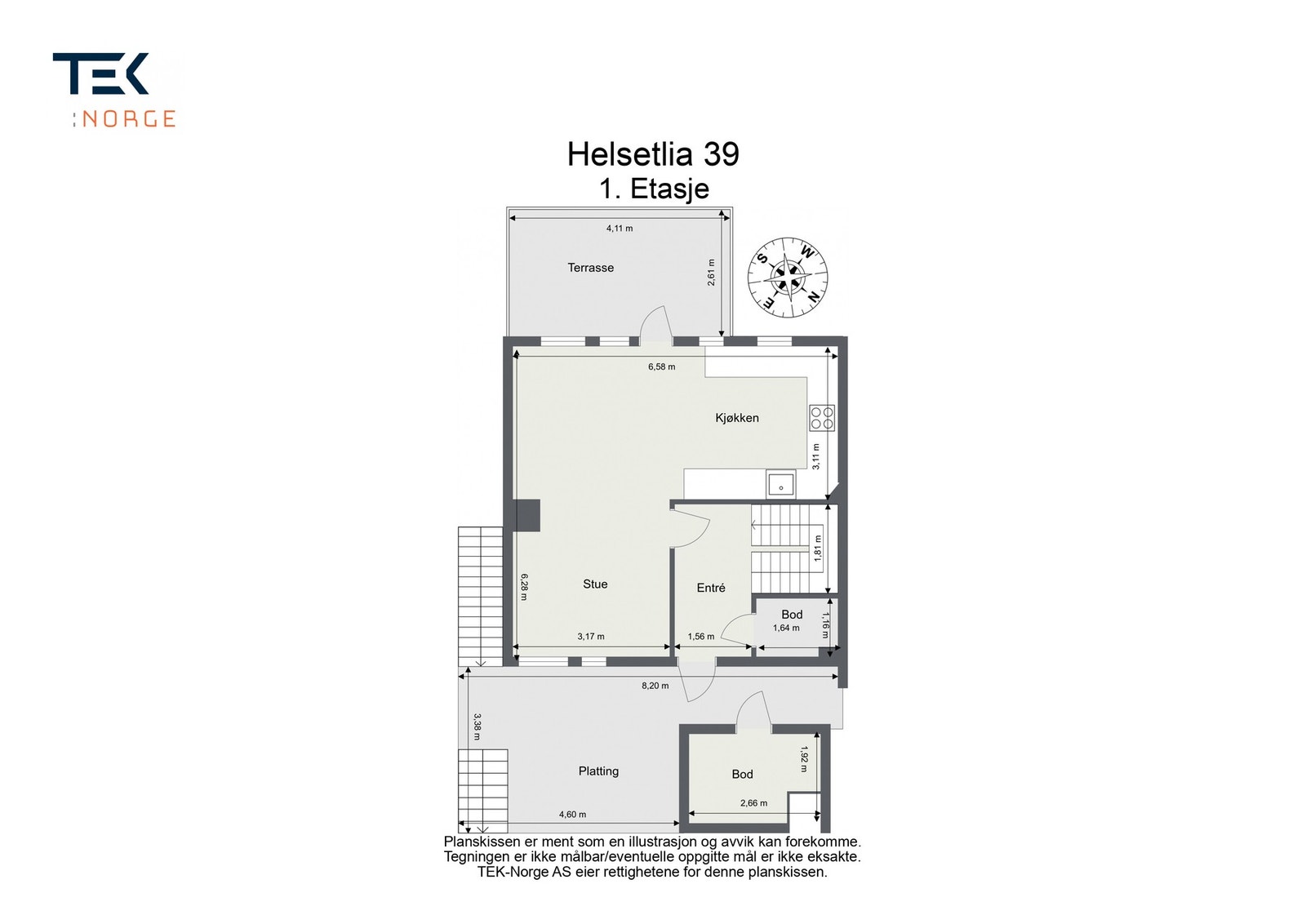 Plantegning - 1.Etasje Galleribilde