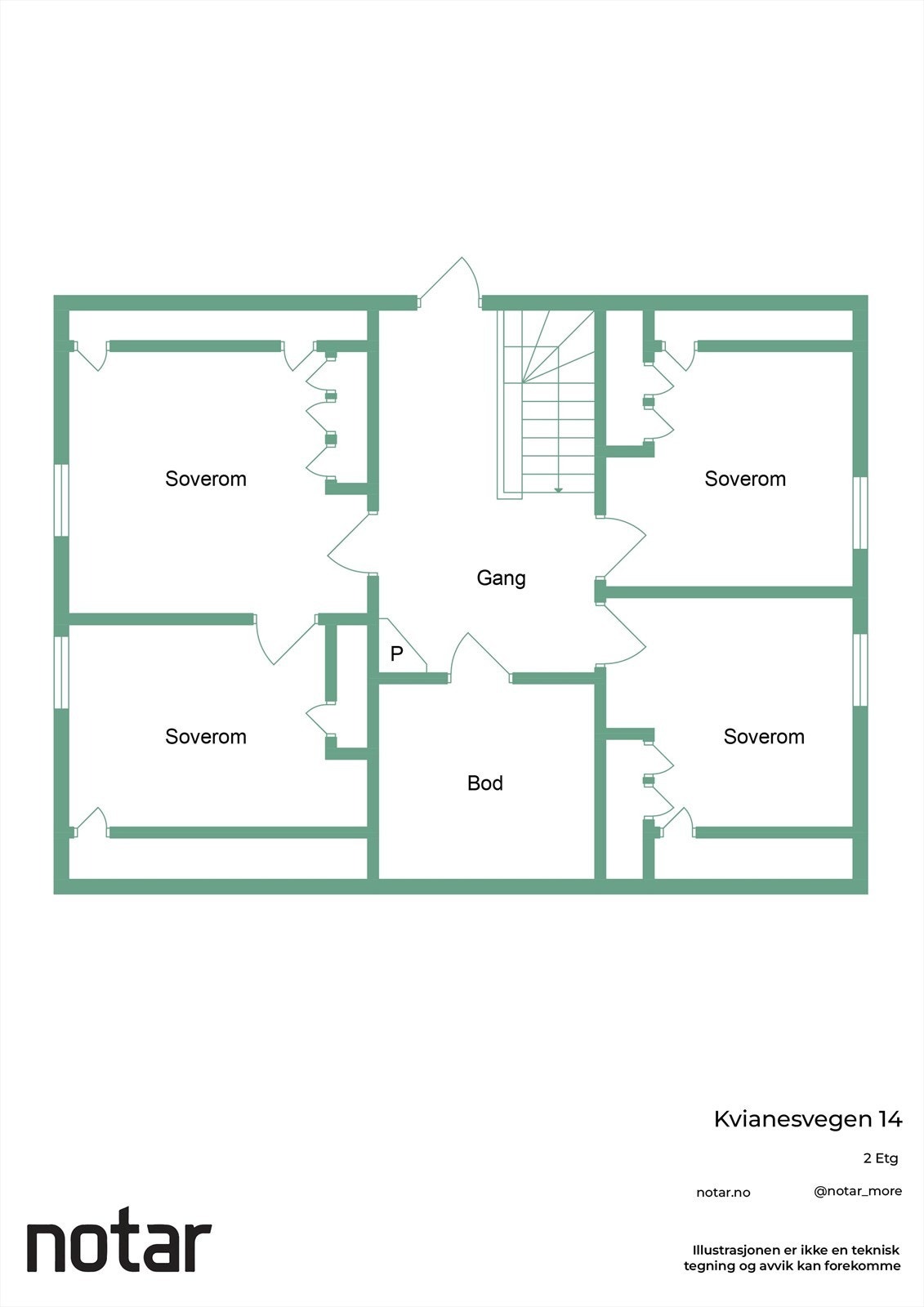 Planskisse loft Galleribilde