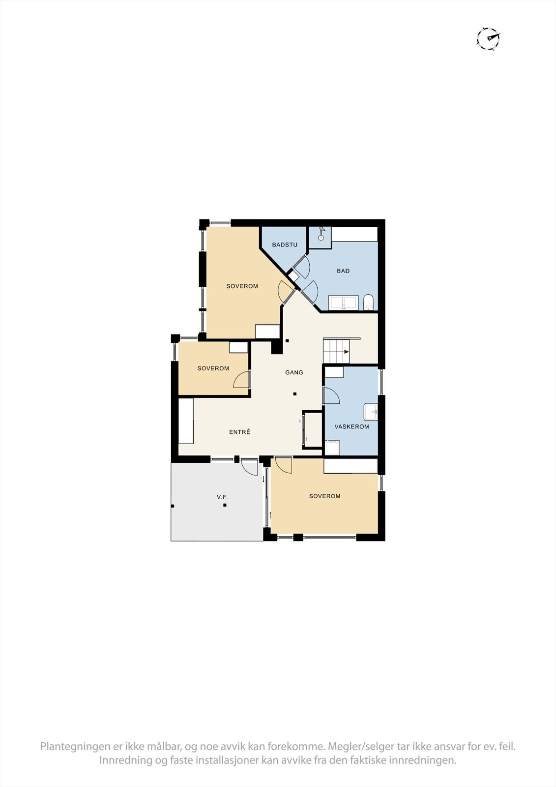 Plantegning underetasje. Galleribilde