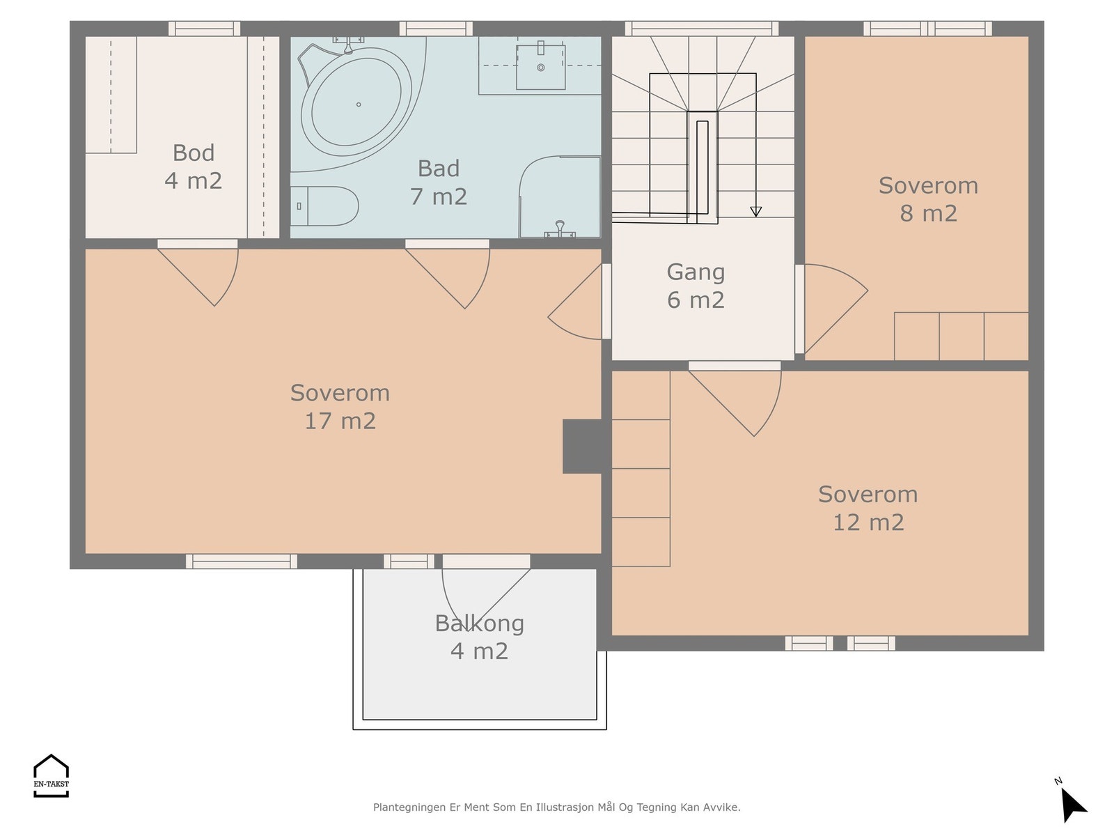 Planskisse 2. etg Galleribilde