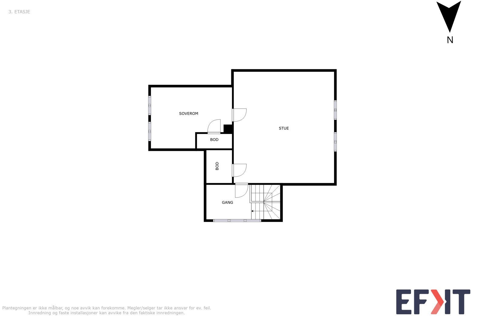 2dplan og 3 Galleribilde