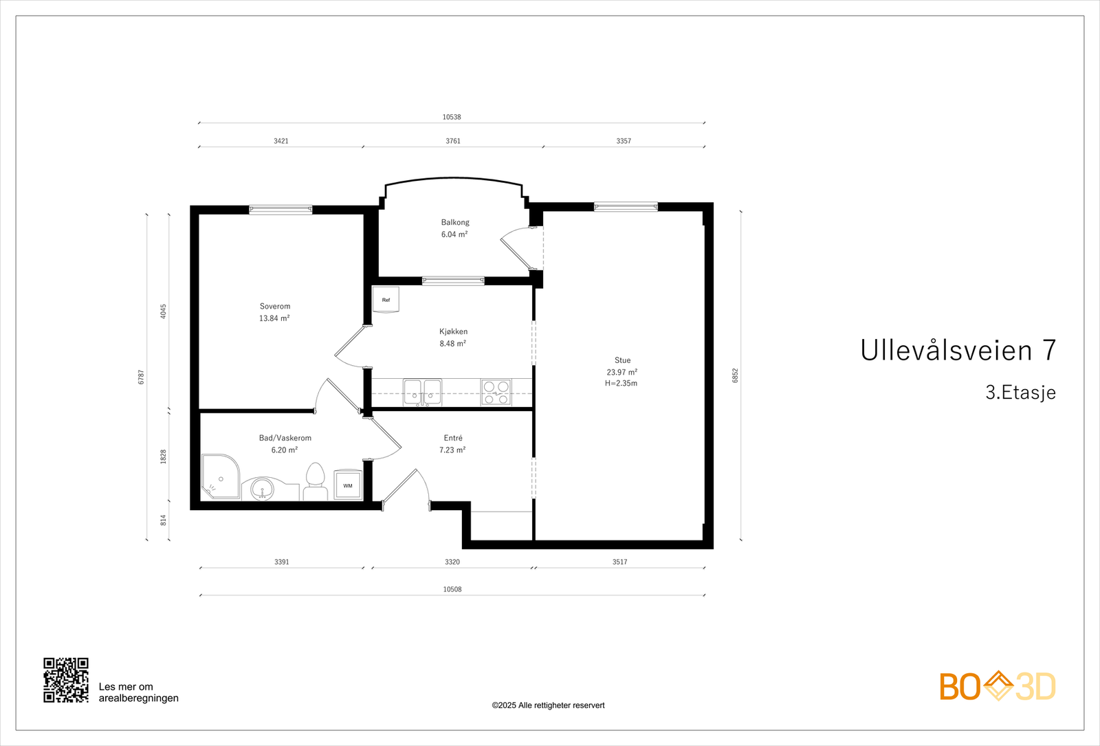 Før vi blar videre ser vi nærmere på boligens planskisse, slik at du får orientert deg litt. I tillegg til innvendige arealer disponerer boligen 1 kjellerbod på 4 kvm. Galleribilde