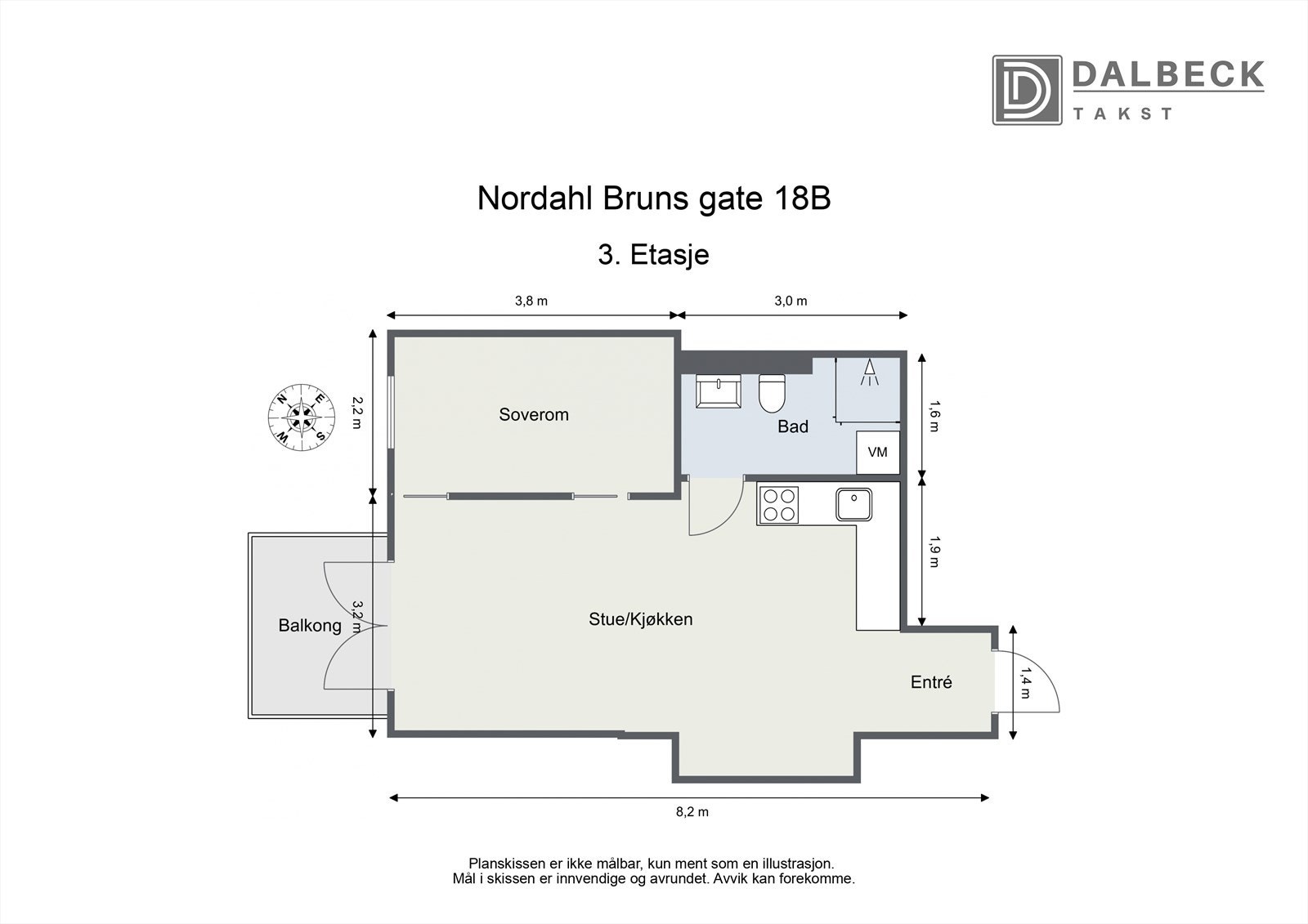 Plantegning. I tillegg disponerer leiligheten en kjellerbod for ekstra lagring. Galleribilde