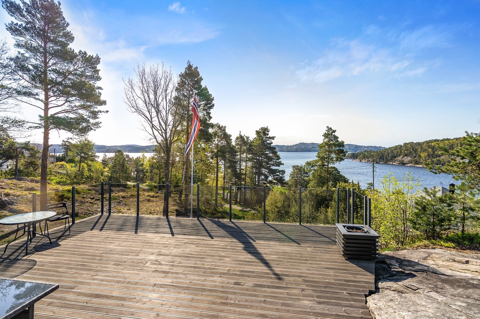 Pen utsikt fra hytta Galleribilde