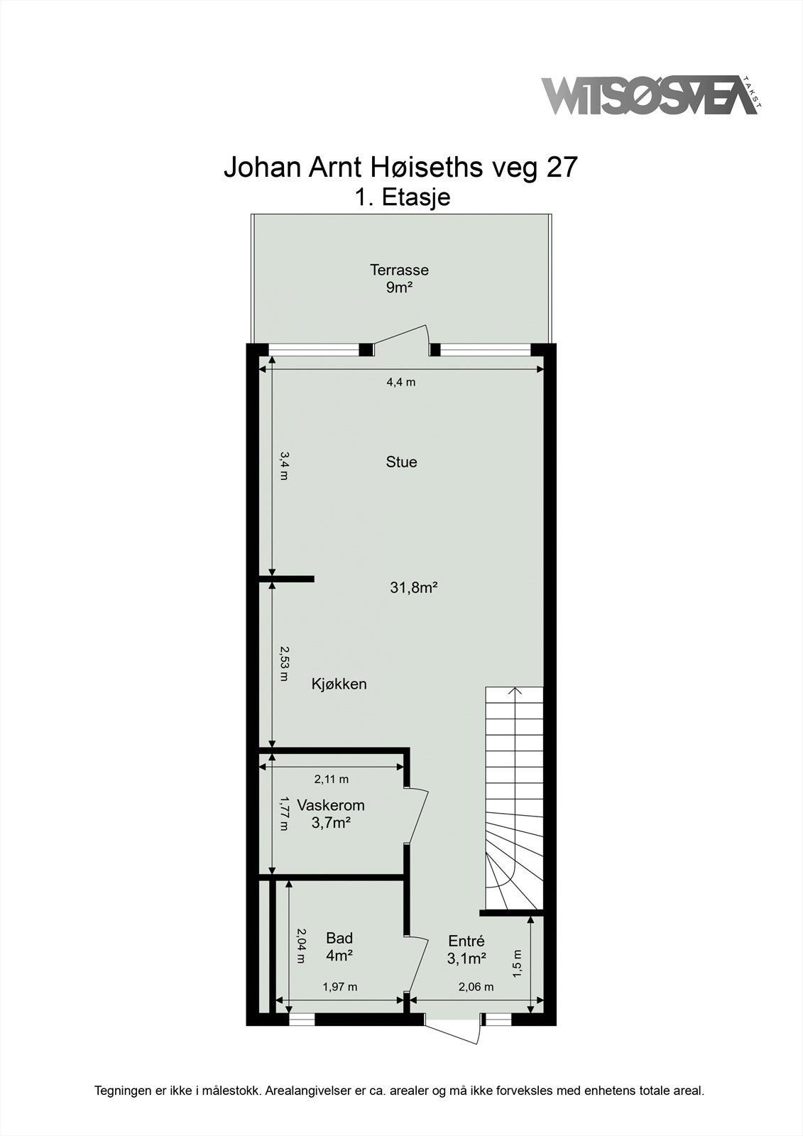 Planskisse første etasje. Galleribilde