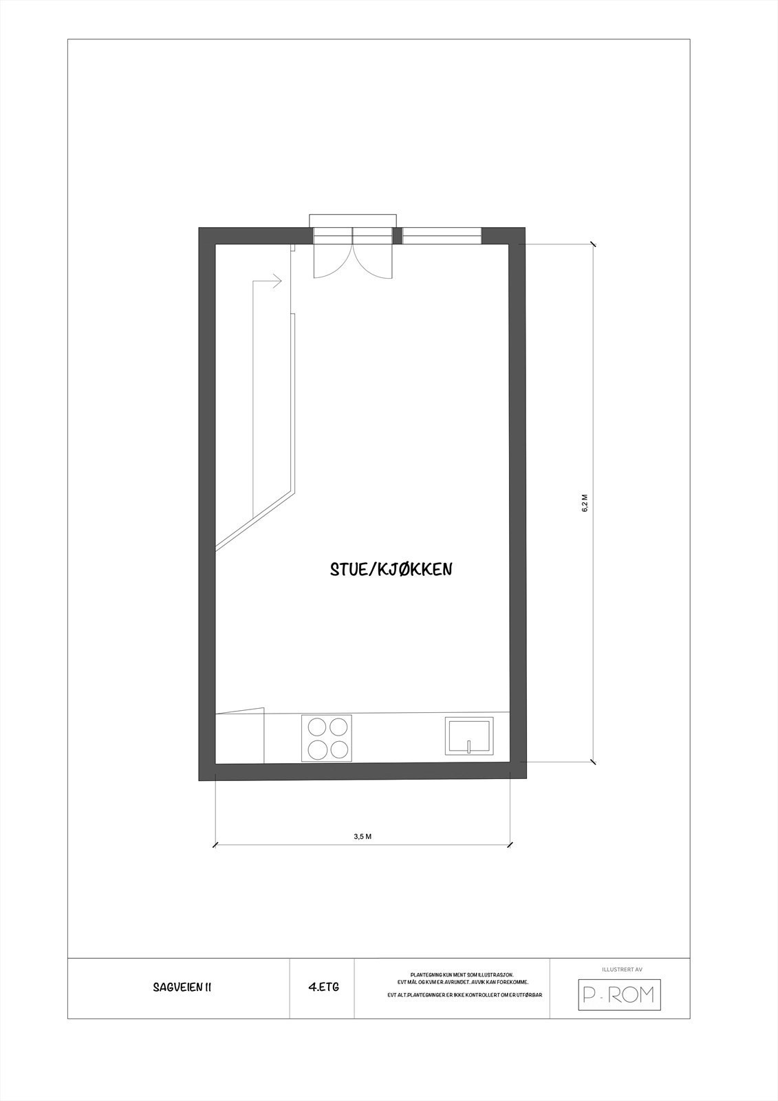 Plantegning 4. etasje. Galleribilde
