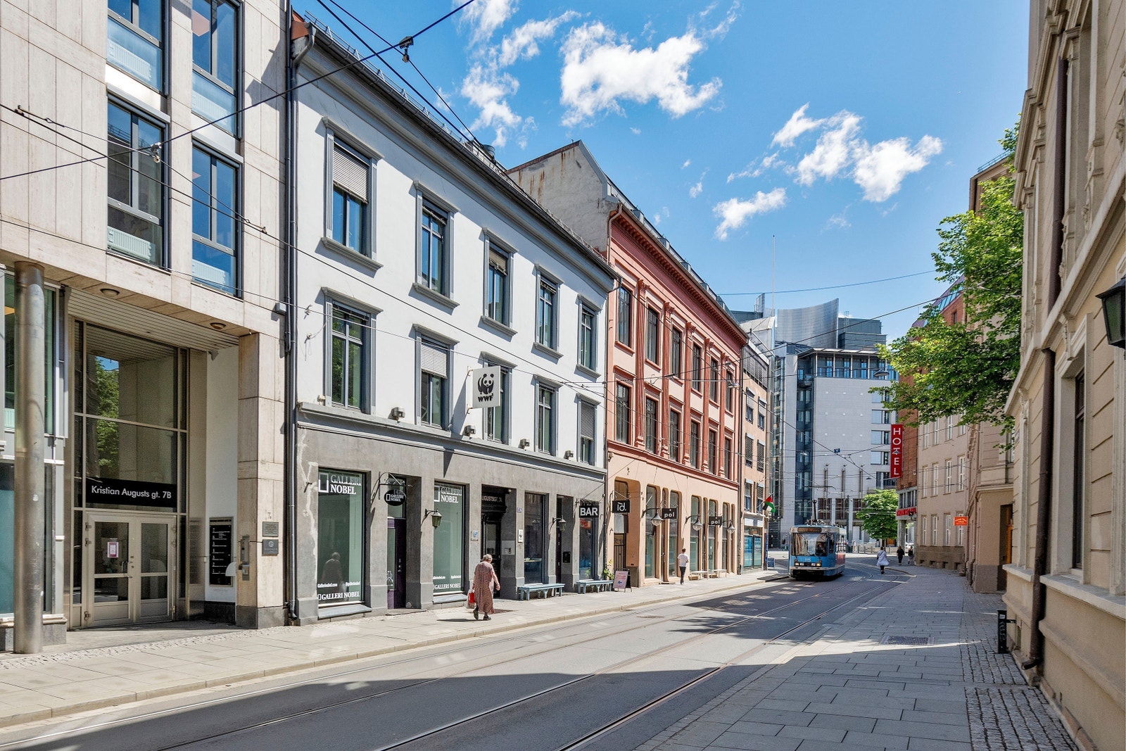 Kristian Augusts gate 7A har en klassisk og vakker fasade. Galleribilde
