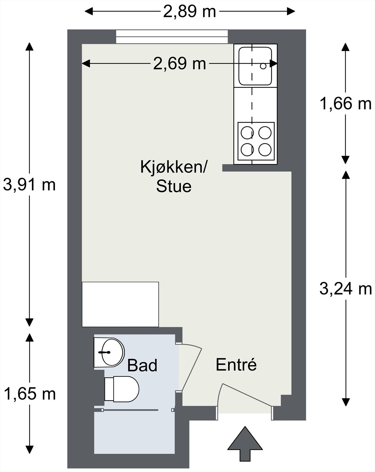 Plantegning til orientering. Galleribilde