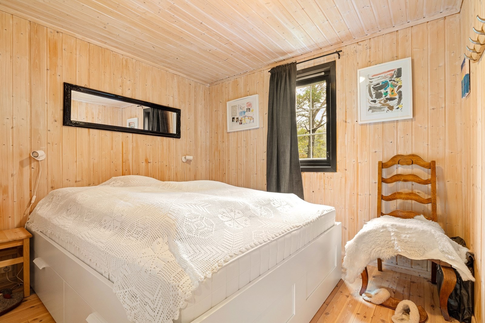 Det er 3 soverom i hytten. Galleribilde