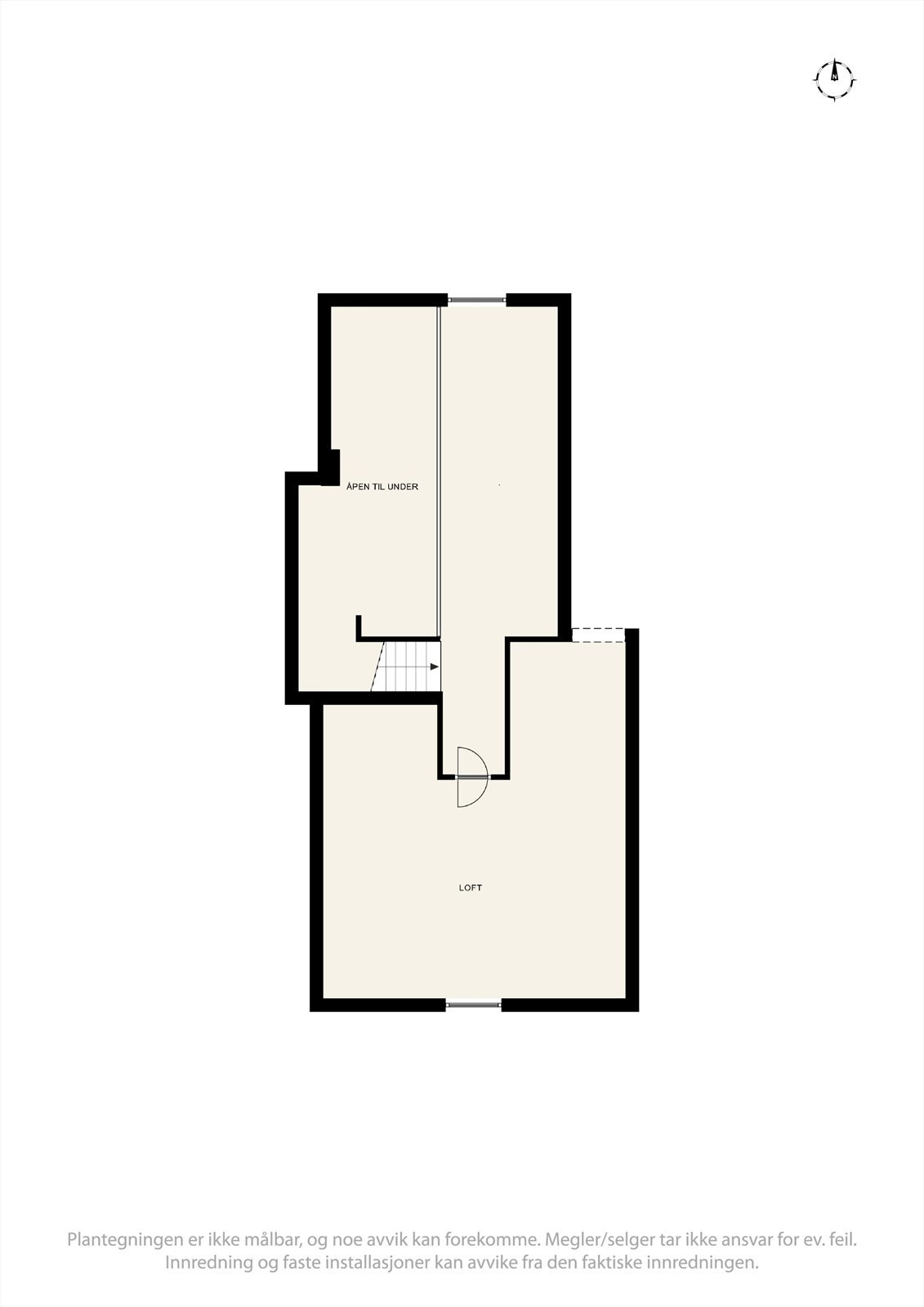 Plantegning loft. Galleribilde