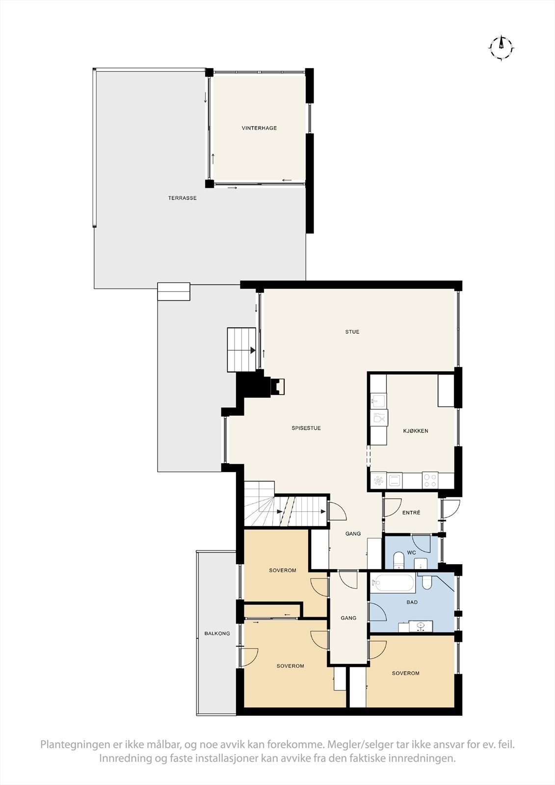 Plantegning 1. etasje. Galleribilde