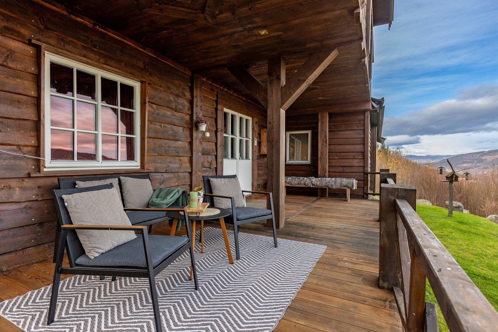 Stor og flott terrasse Galleribilde