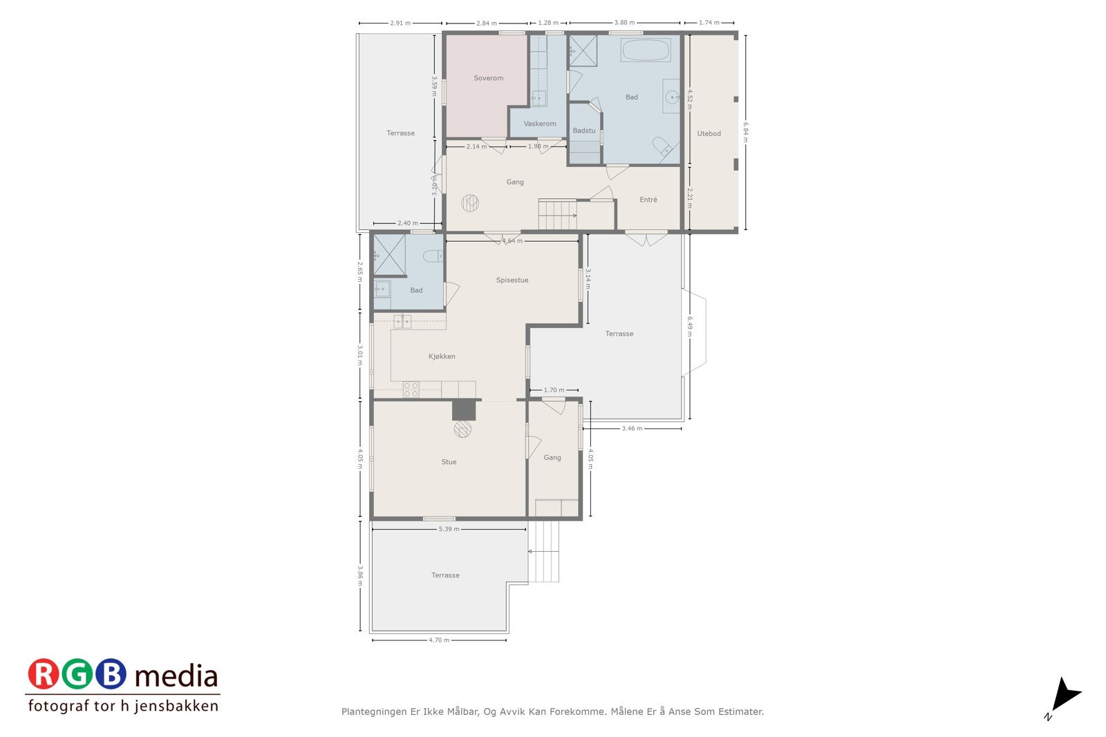 Plantegning første etasje Galleribilde