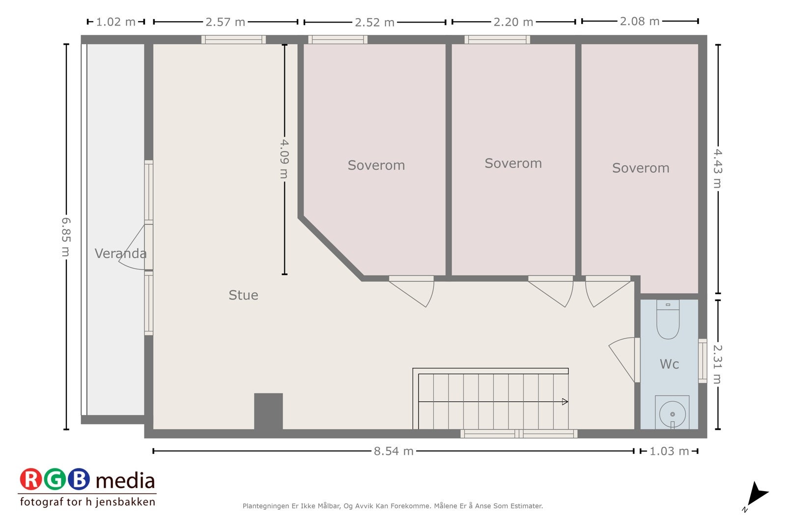 Plantegning andre etasje Galleribilde
