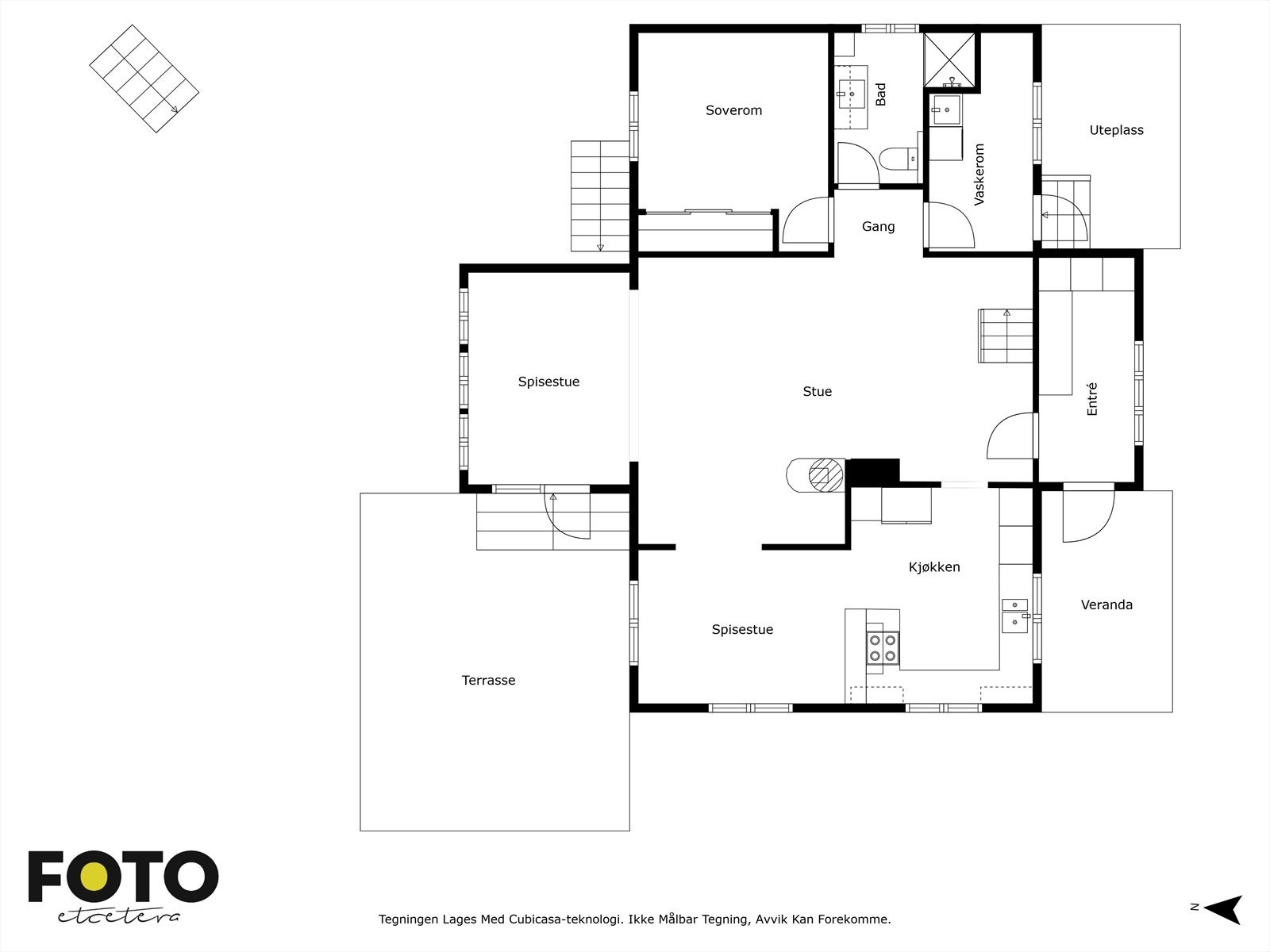 1. etasje bolighus Galleribilde