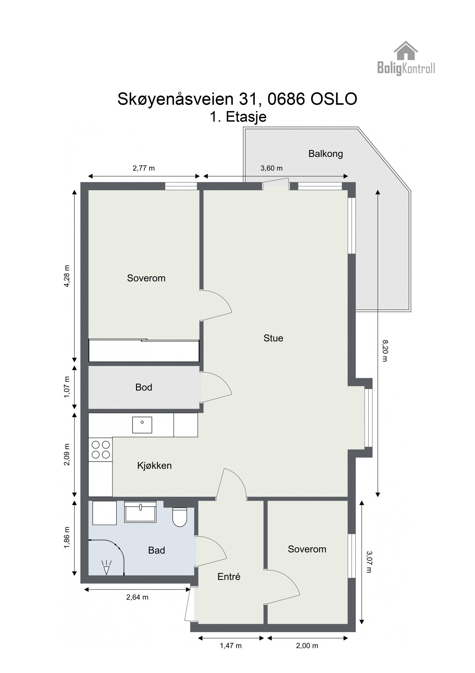 Plantegning - Skøyenåsveien 31 Galleribilde