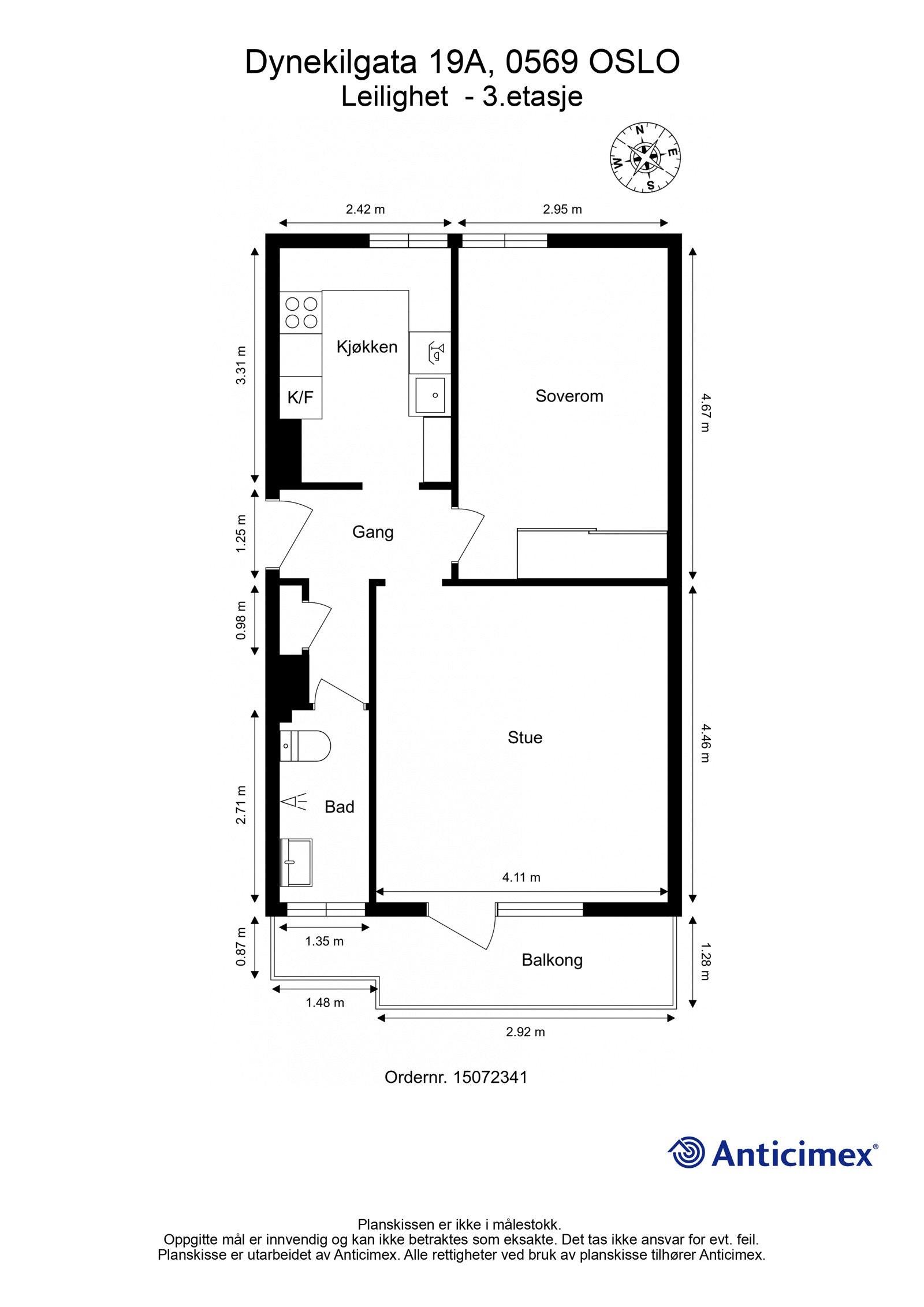 Planskisse. Galleribilde