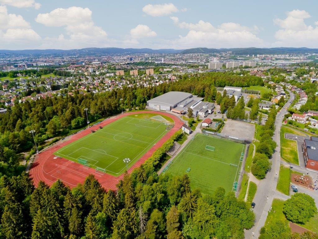 Trasopp Idrettspark med Oppsal Arena Galleribilde