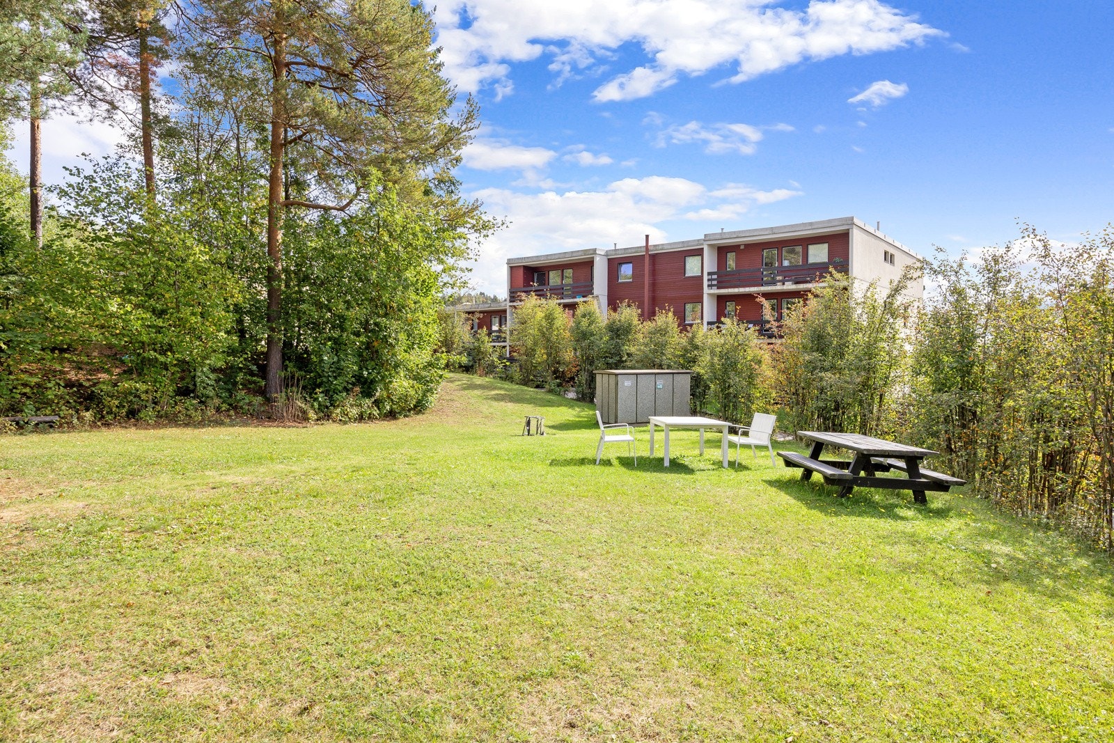 Fellesarealene legger til rette for lek og moro blant de yngste. Galleribilde