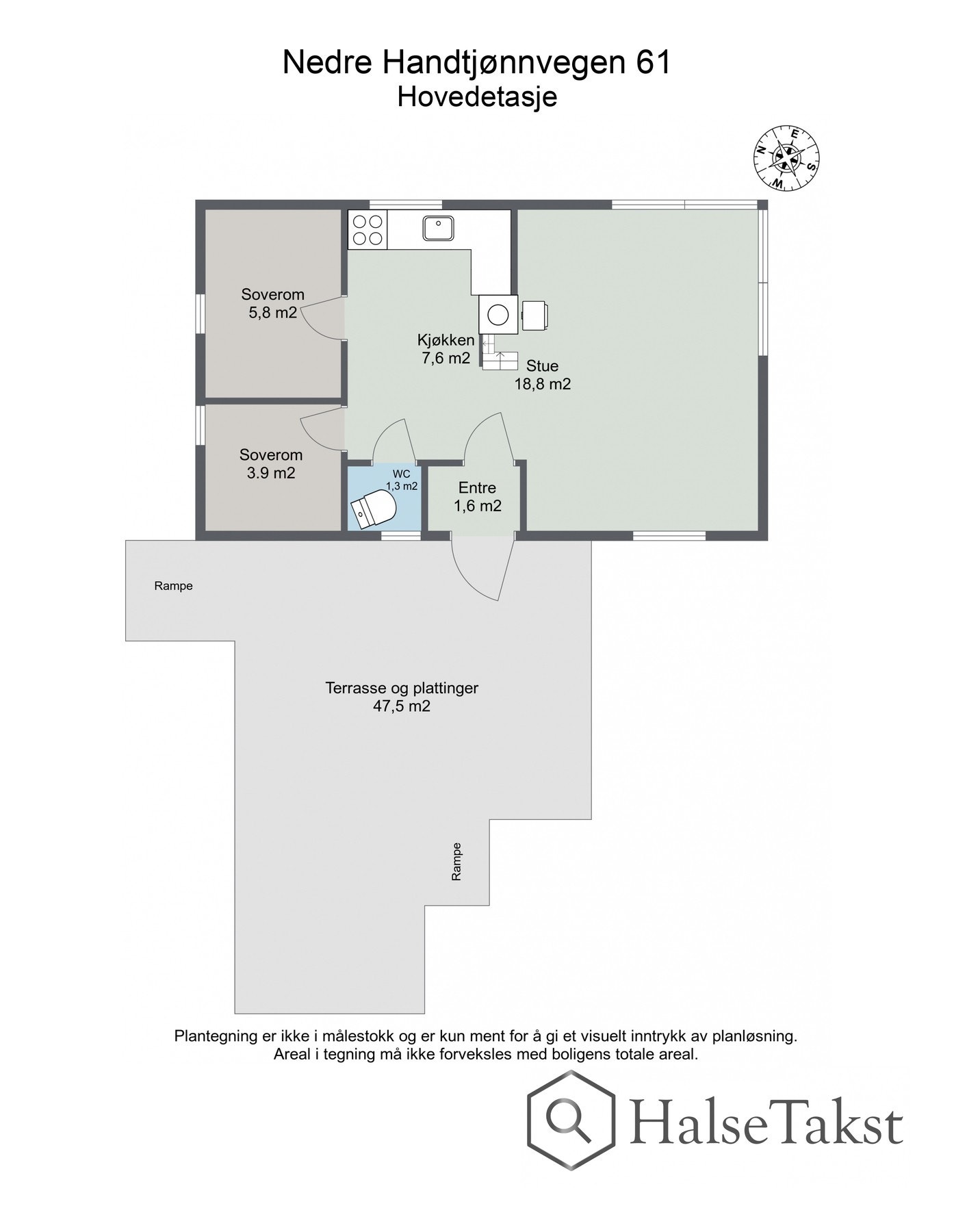 Plantegning hytte. Galleribilde