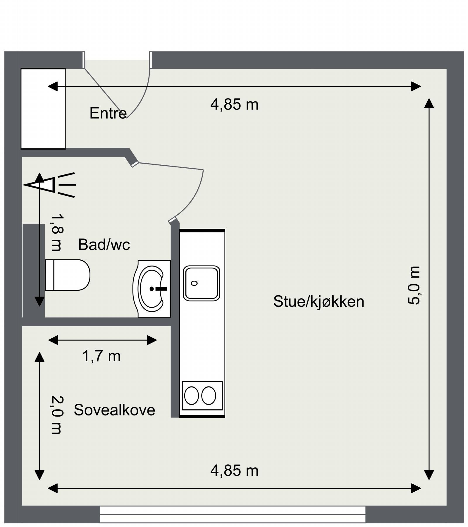 Plantegning Galleribilde