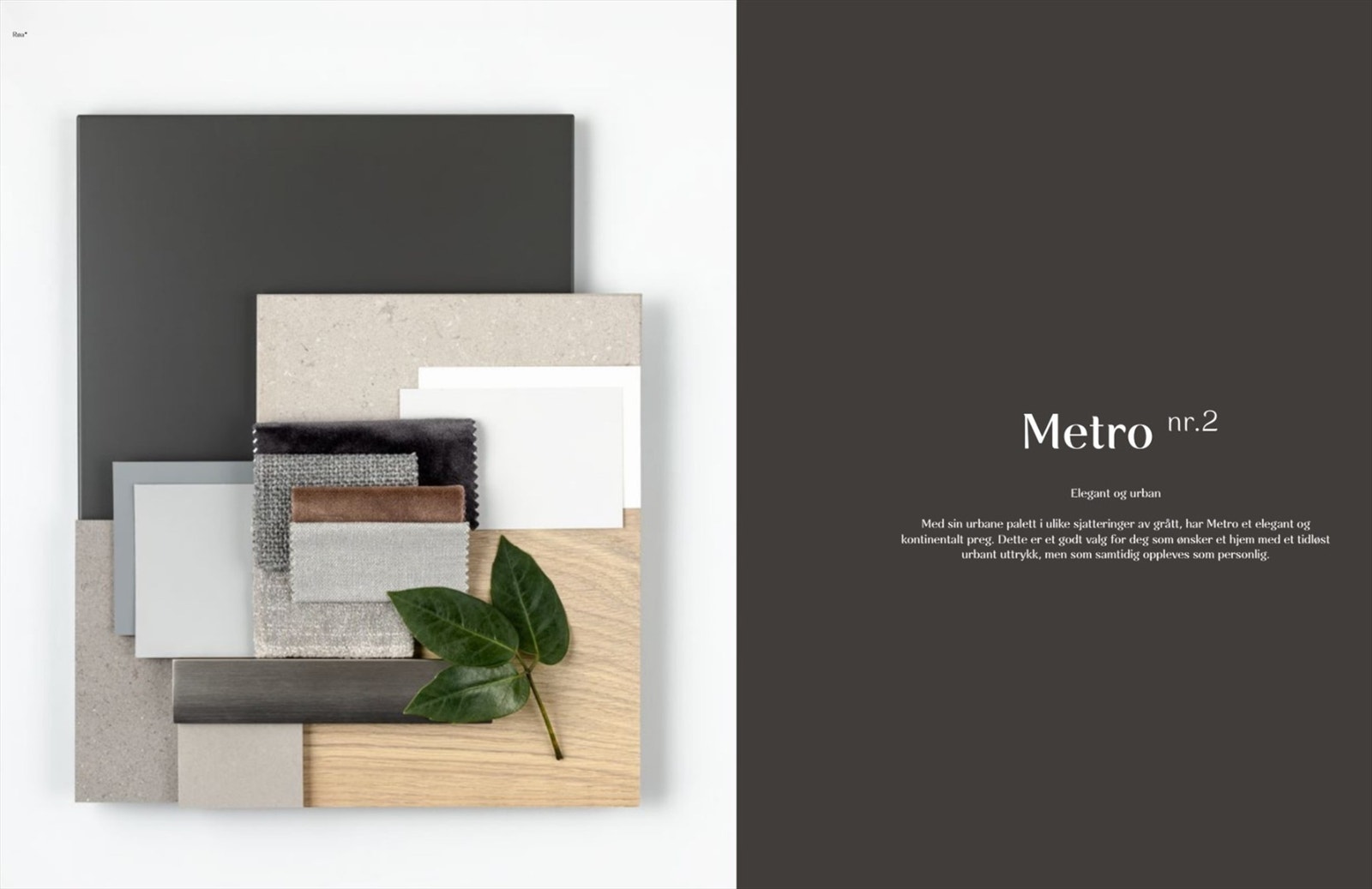 Denne leiligheten blir levert med interiørkonseptet Metro. Galleribilde