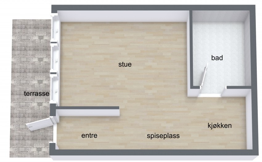 Plantegning Galleribilde