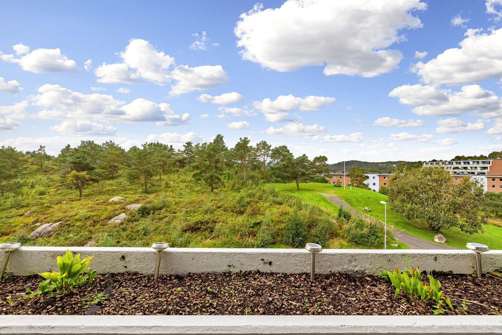 Her har man en svært koselig utsikt over naturen i nærområdet, og sitter usjenert for innsyn. Galleribilde