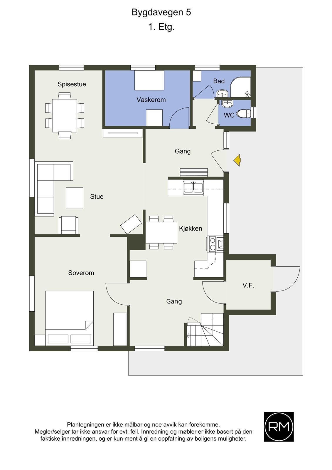 Plantegning 1.etasje Galleribilde
