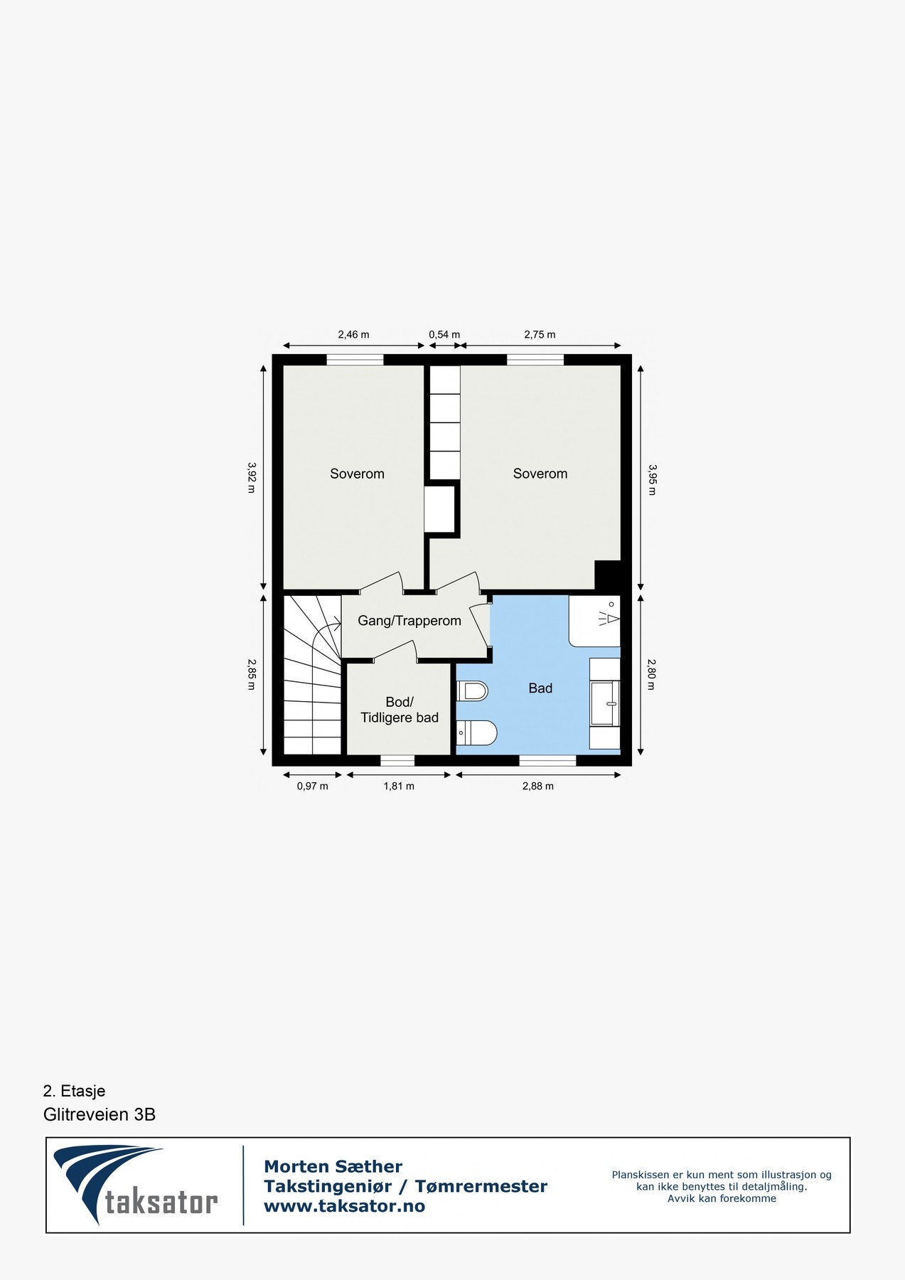 Plantegning 2.etasje Galleribilde