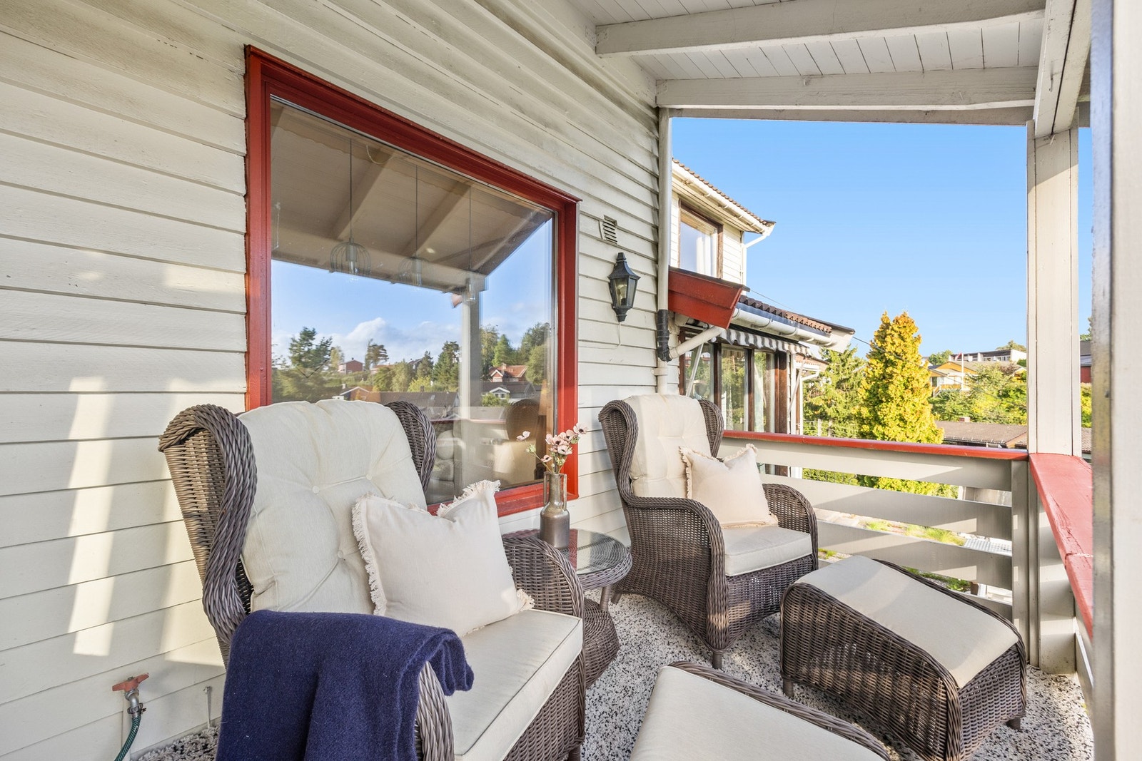 Den overbygde verandaen er på ca. 5,5 kvm Galleribilde