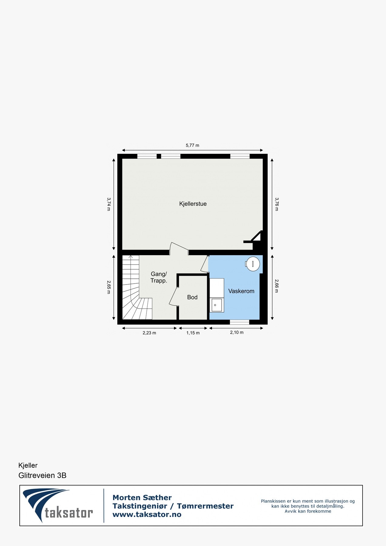 Plantegning kjeller Galleribilde