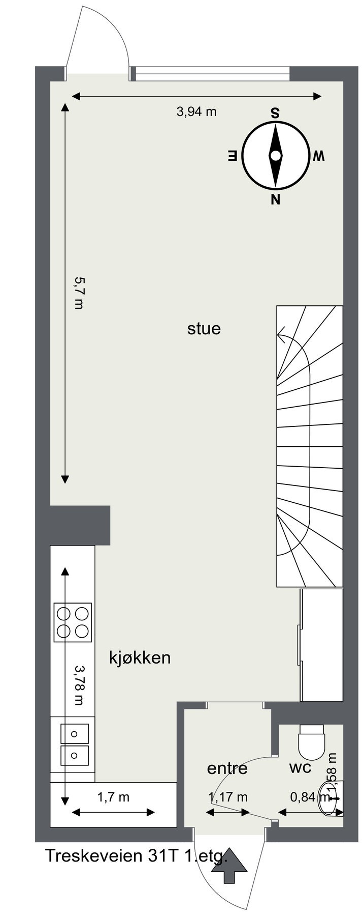 Planskisse 1.etasje Galleribilde